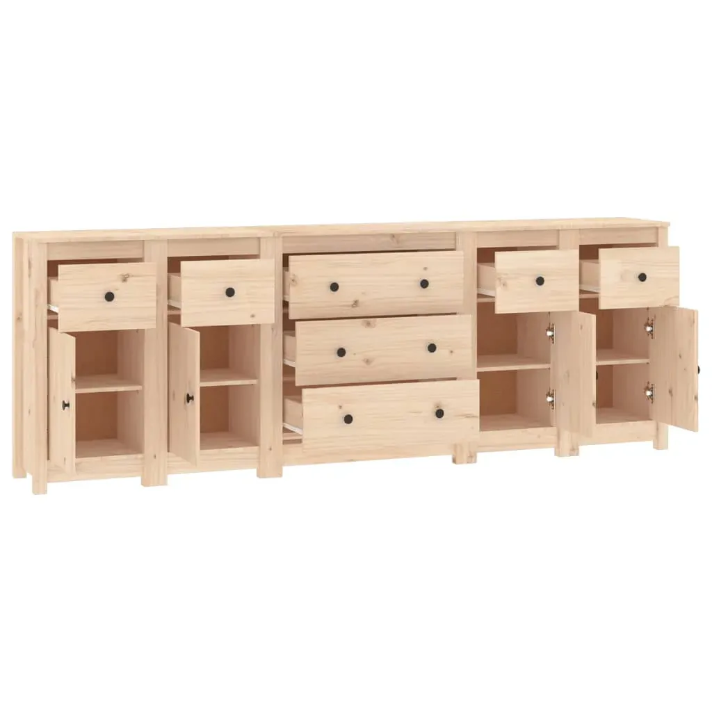 Sideboard 230x35x80 cm Solid Wood Pine Price