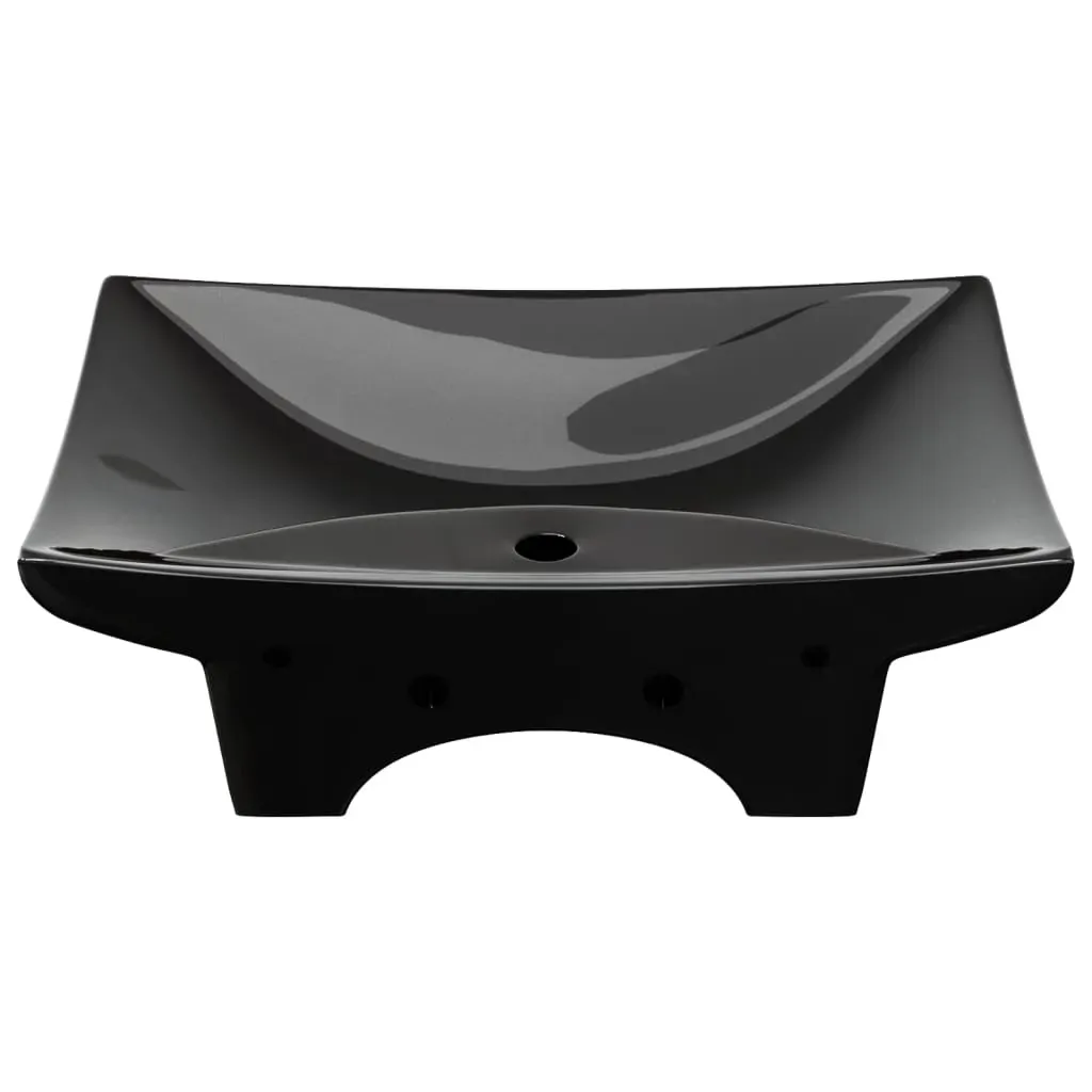 Luxury Ceramic Basin Rectangular with Overflow & Faucet Hole Price