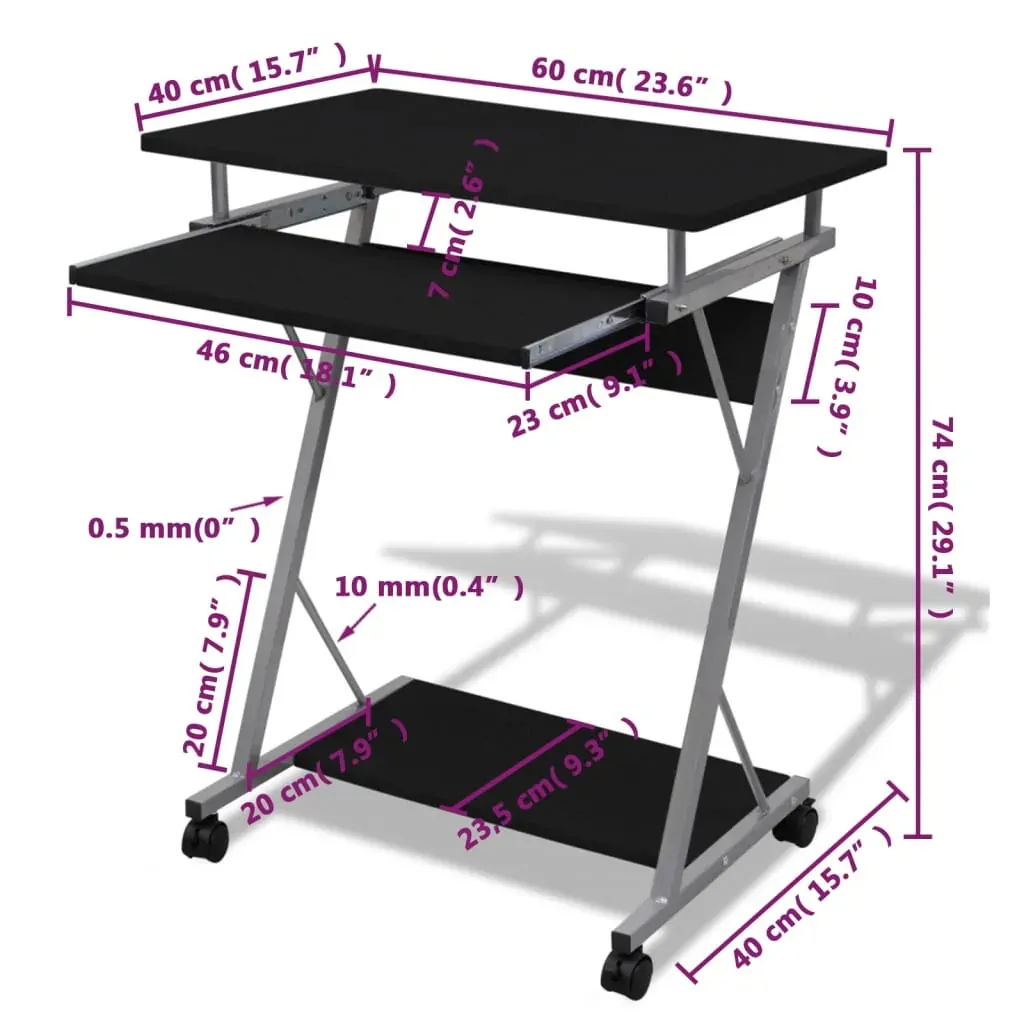 Compact Computer Desk with Pull-out Keyboard Tray Price