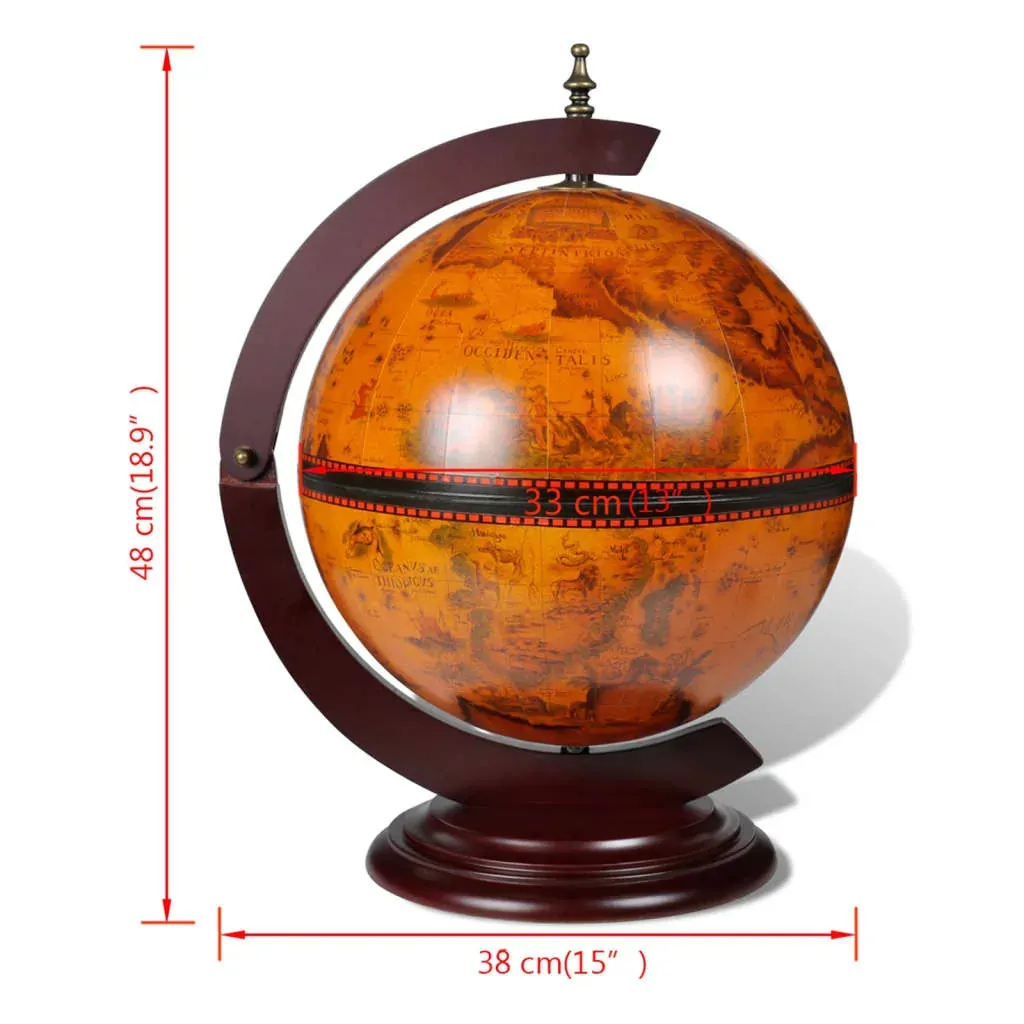 Tabletop Globe Bar Wine Stand Eucalyptus Wood Price
