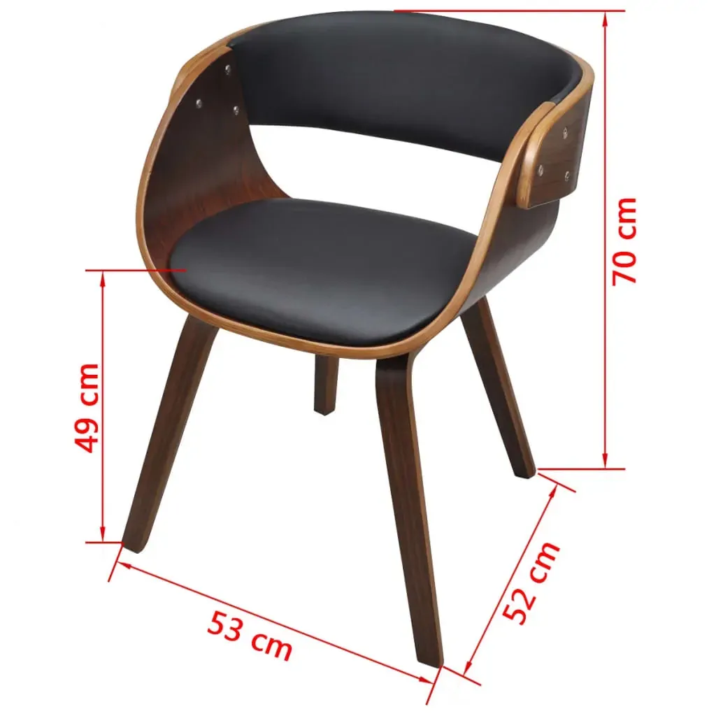 Dining Chair Bent Wood and Faux Leather Price