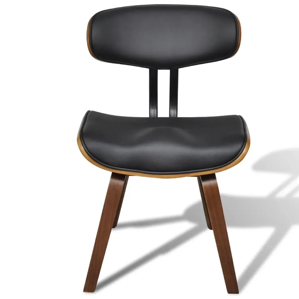 Dining Chairs Bent Wood and Faux Leather Price