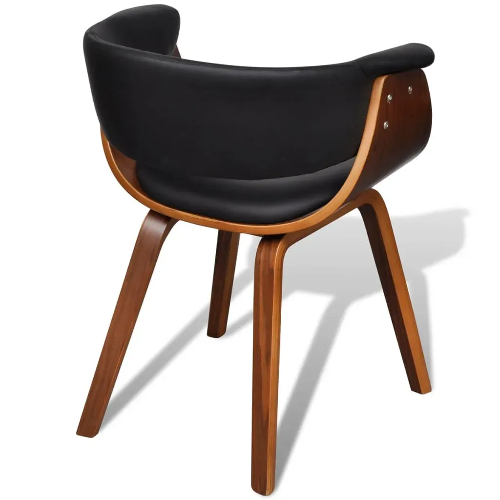 Dining Chair Bent Wood and Faux Leather Price