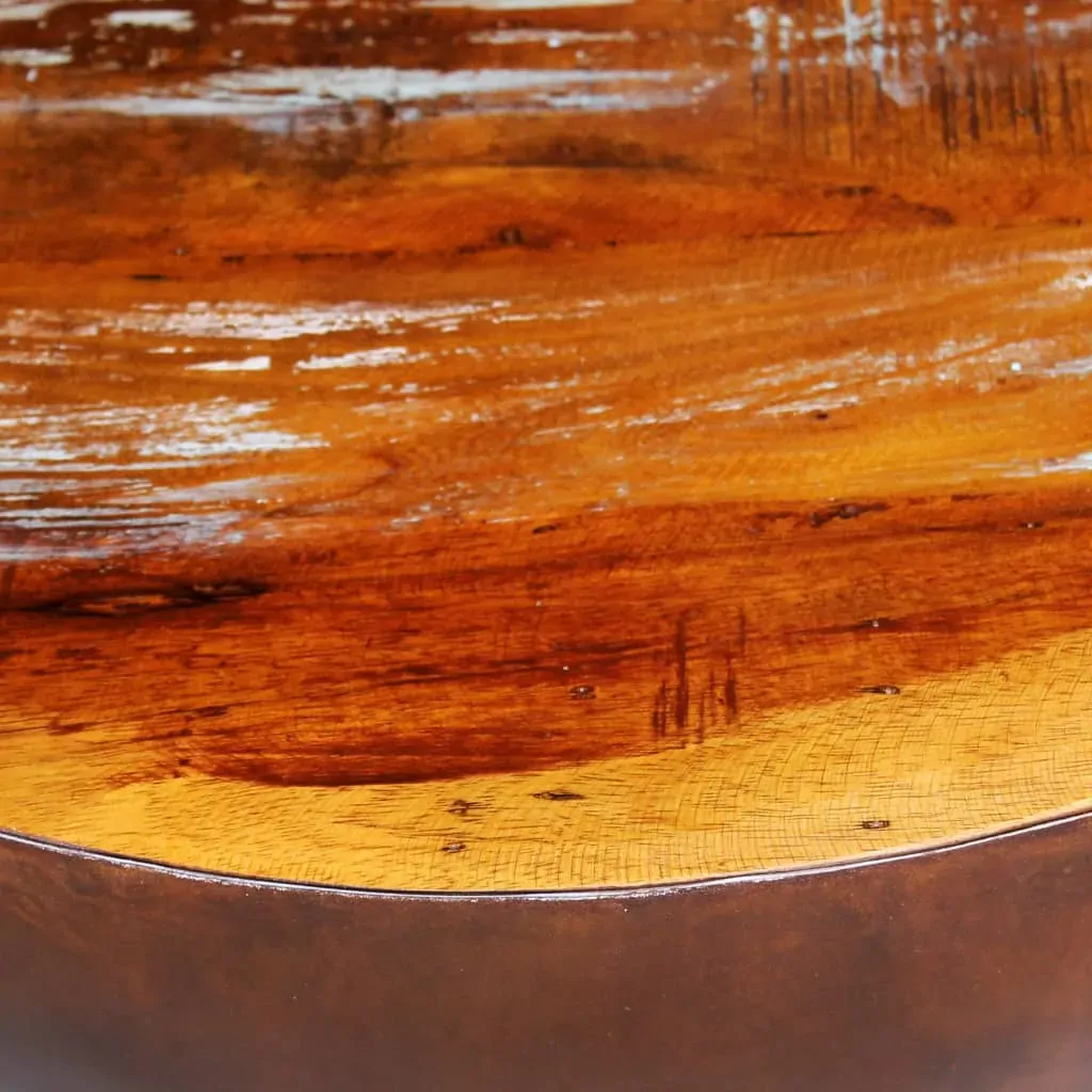 Coffee Table Bowl-shaped with Steel Base Solid Reclaimed Wood Price