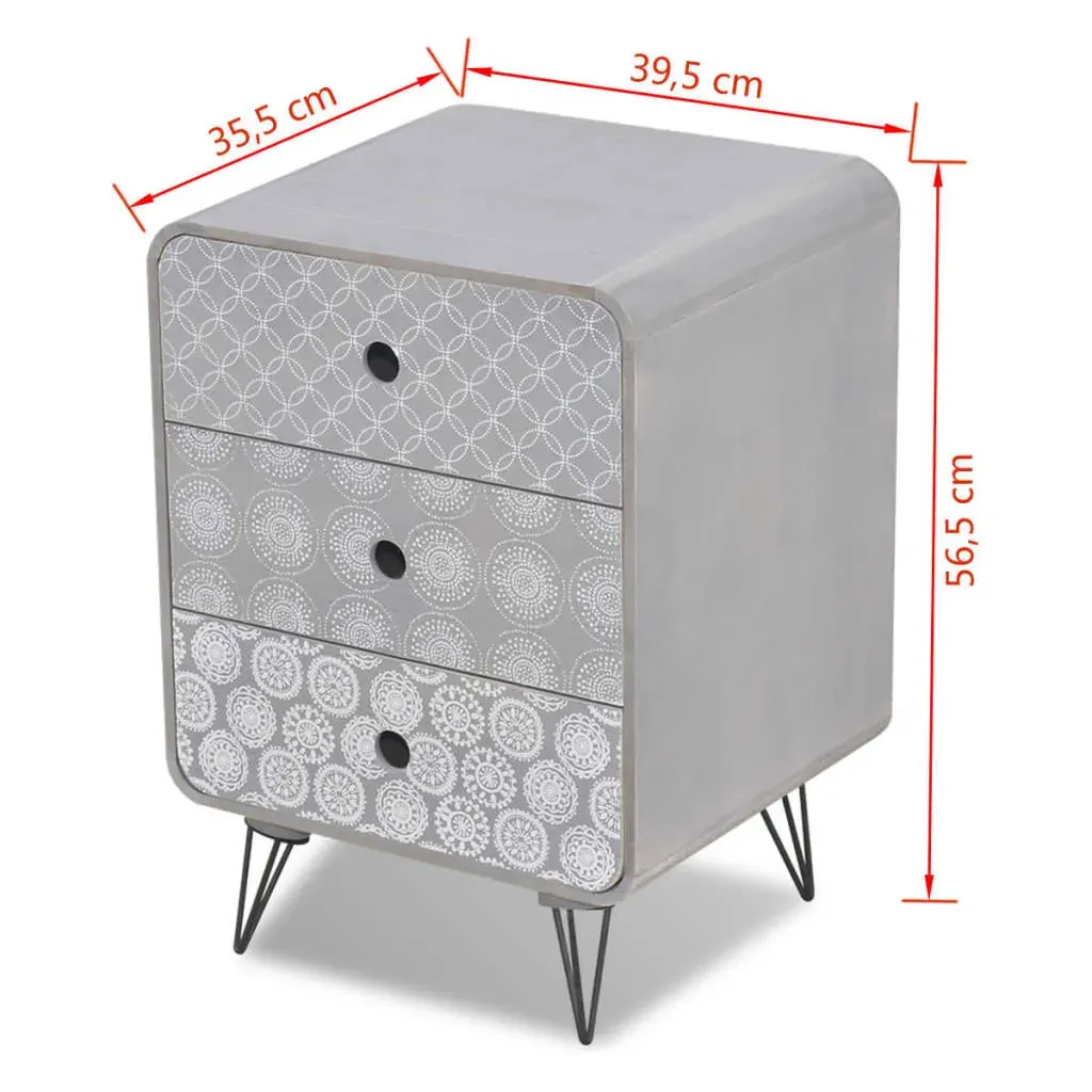 Groveton Side Cabinet with 3 Drawers Price