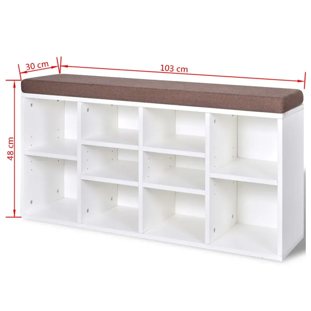 Shoe Storage Bench 10 Compartments Price