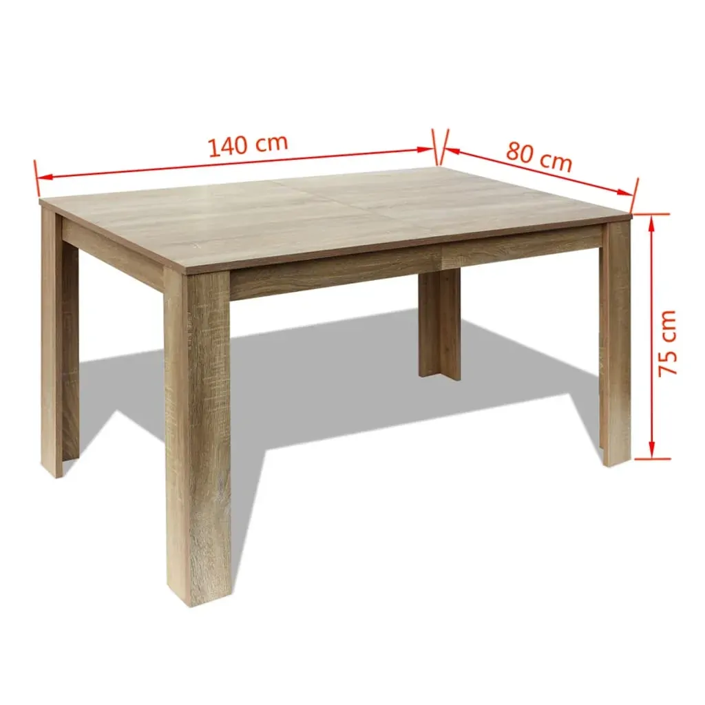Dining Table 140x80x75 cm Price