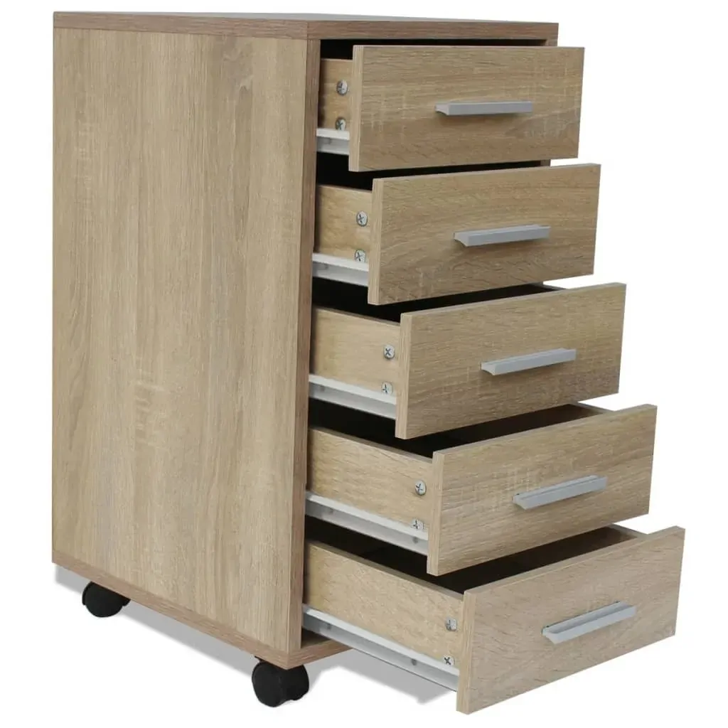 Office Drawer Unit with Castors 5 Drawers Price