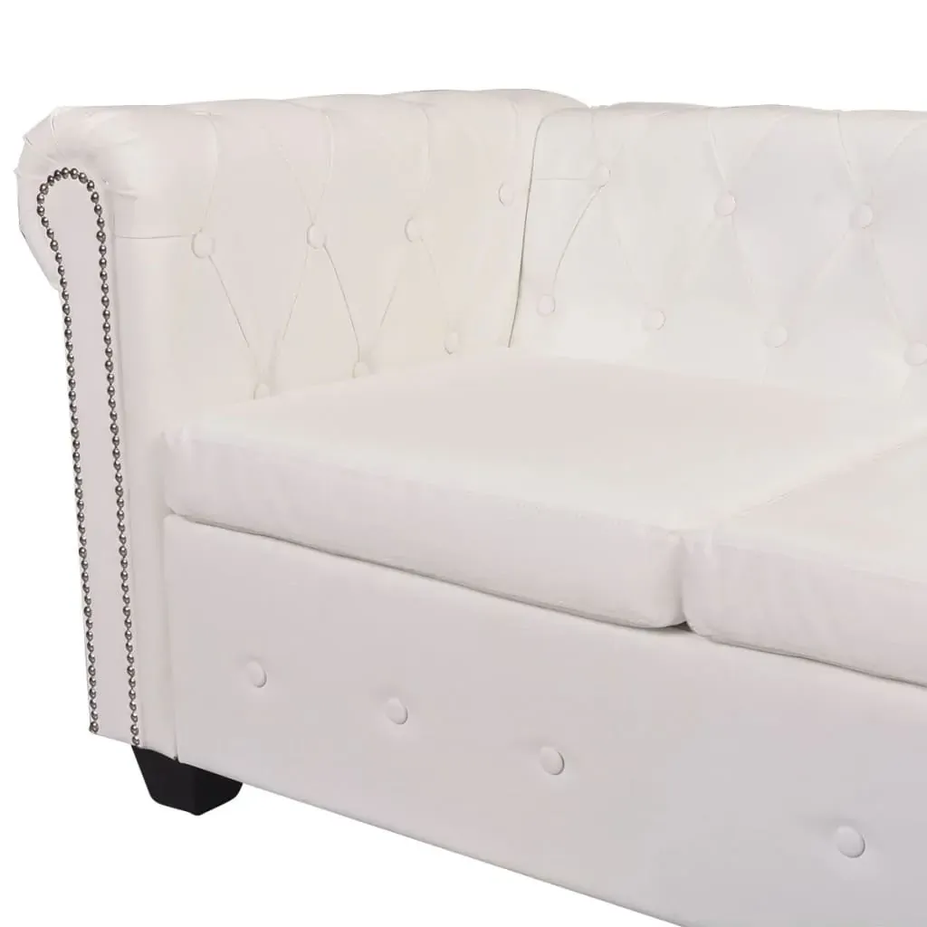 Kallora Chesterfield Corner Sofa 5-Seater Artificial Leather Price