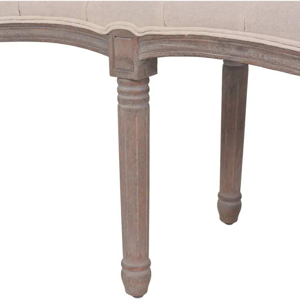 Bench Linen Solid Wood 150x40x48 cm Price