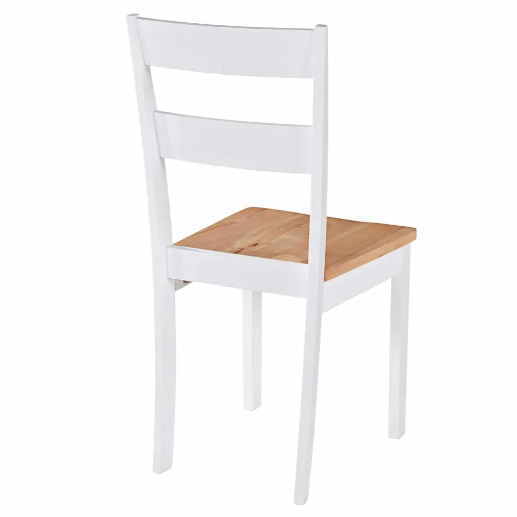 Dining Chairs White Solid Rubber Wood Price