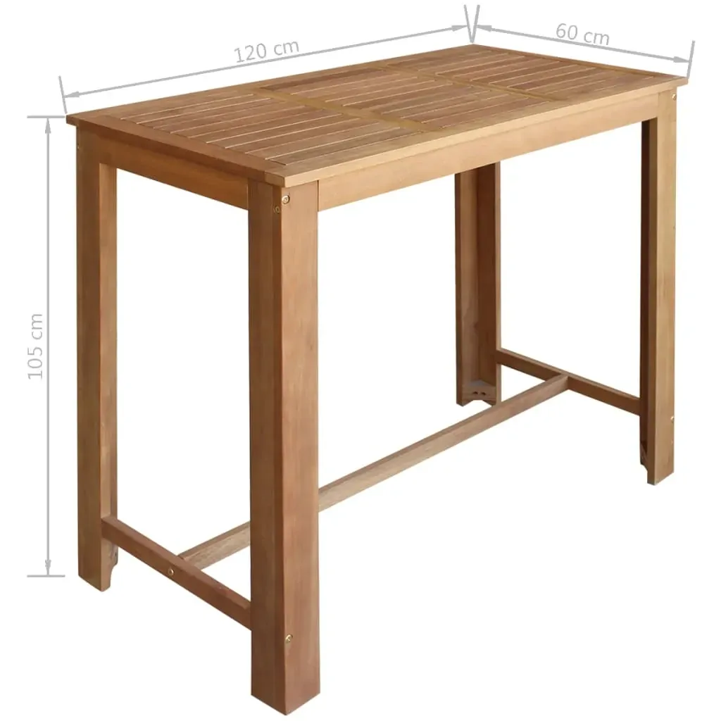 Bar Table and Chair Set Solid Acacia Wood Price