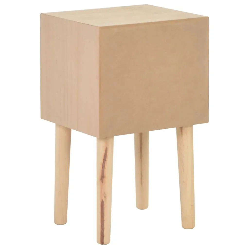 Westall Bedside Cabinet with 2 Drawers Solid Pinewood Price