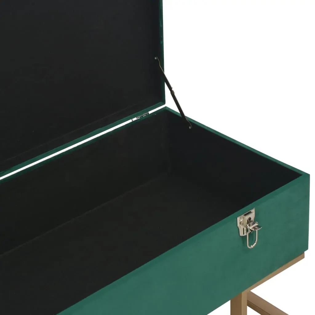 Bench with Storage Compartment 105 cm Velvet Price