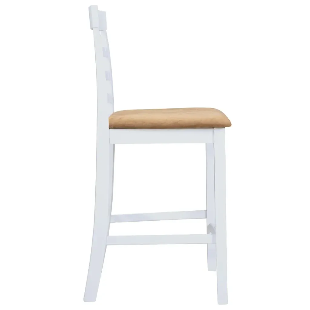 White Wooden Bar Table and 4 Bar Chairs Set Price