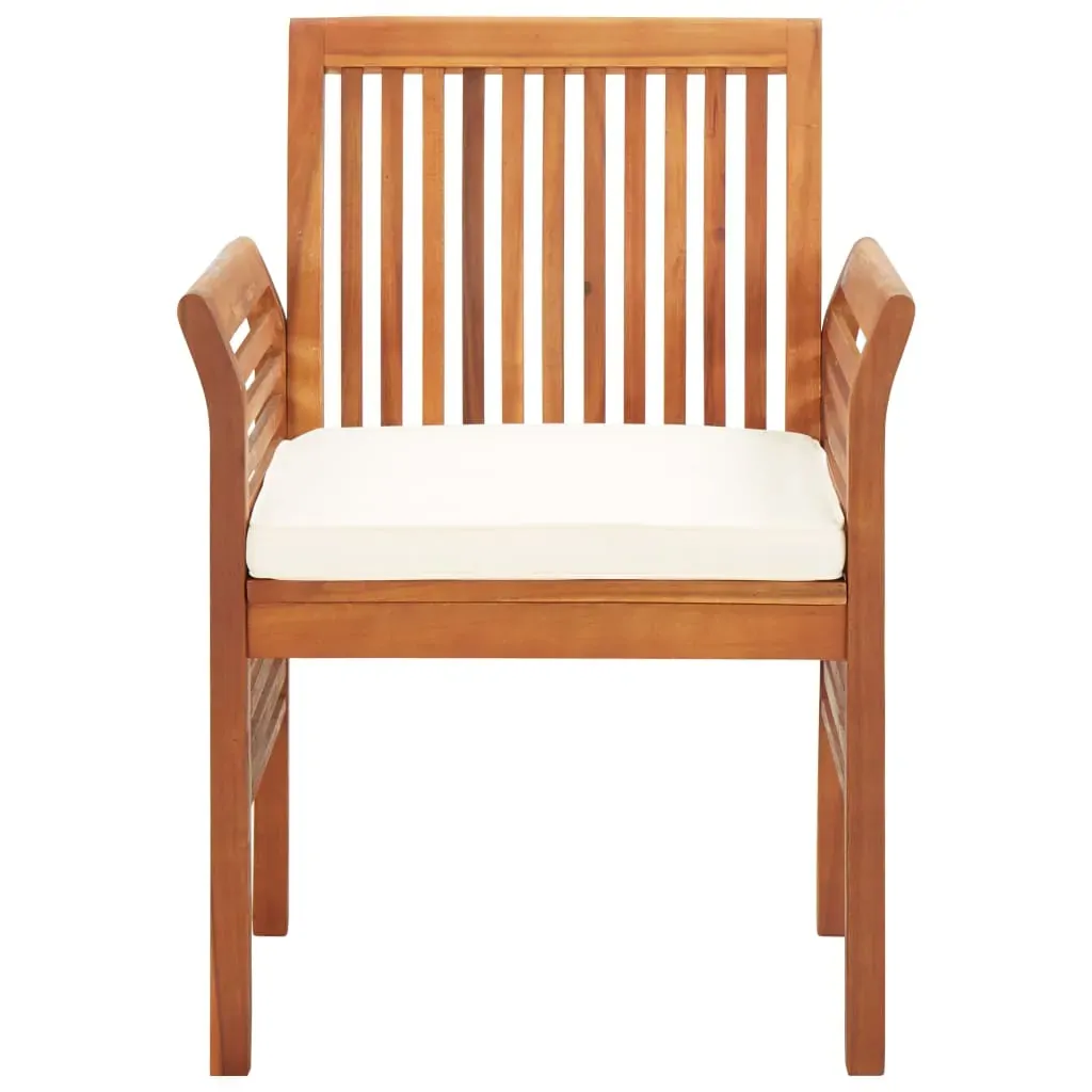 Outdoor Dining Set with Cushions Solid Wood Acacia Price