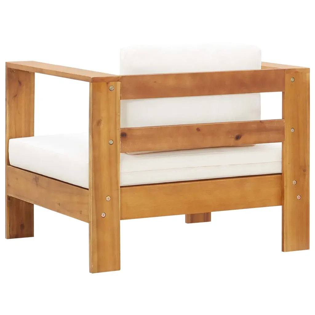 Garden Lounge Set with Cushions Solid Acacia Wood Price