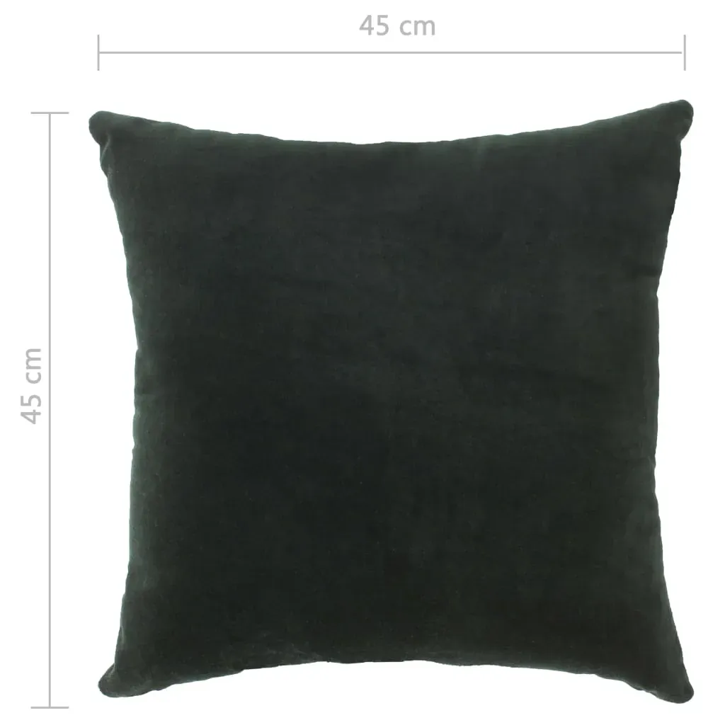 Cushions Cotton Velvet 2 pcs 45x45 cm Price