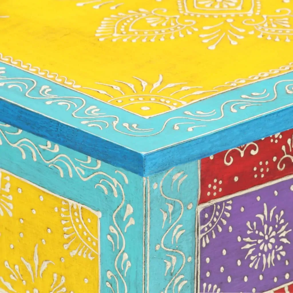 Stewart Hand Painted Bedside Cabinet 40x30x50 cm Solid Mango Wood Price