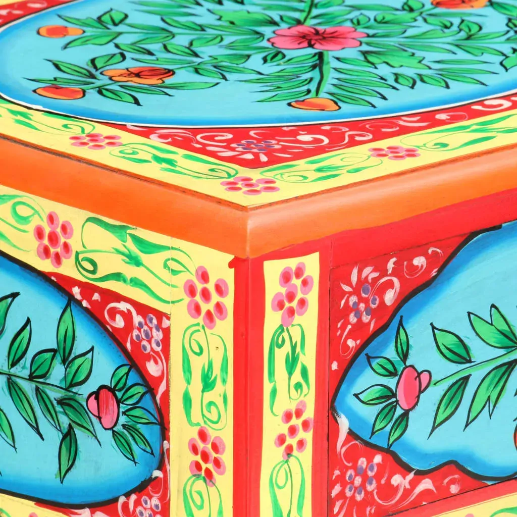 Hand Painted Console Table 80x35x75 cm Solid Mango Wood Price