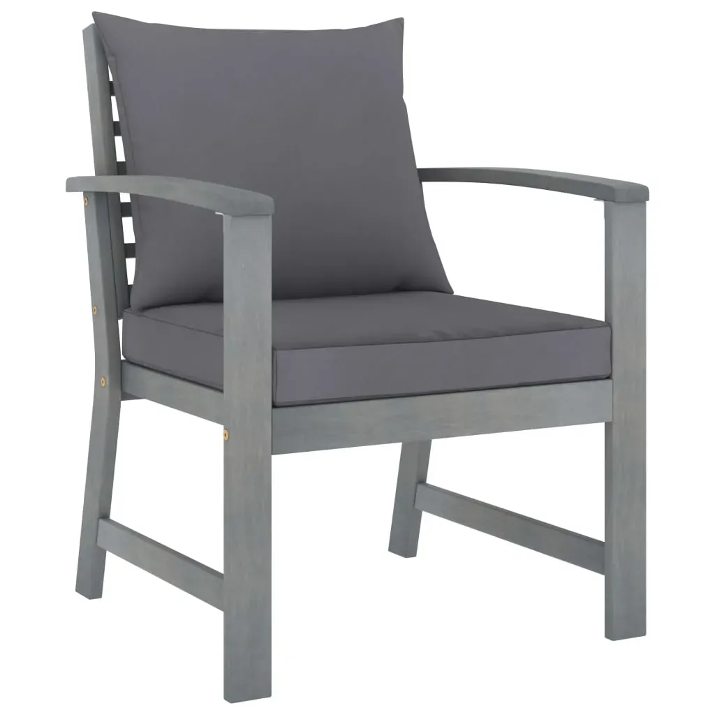 Garden Lounge Set with Cushion Solid Acacia Wood Price