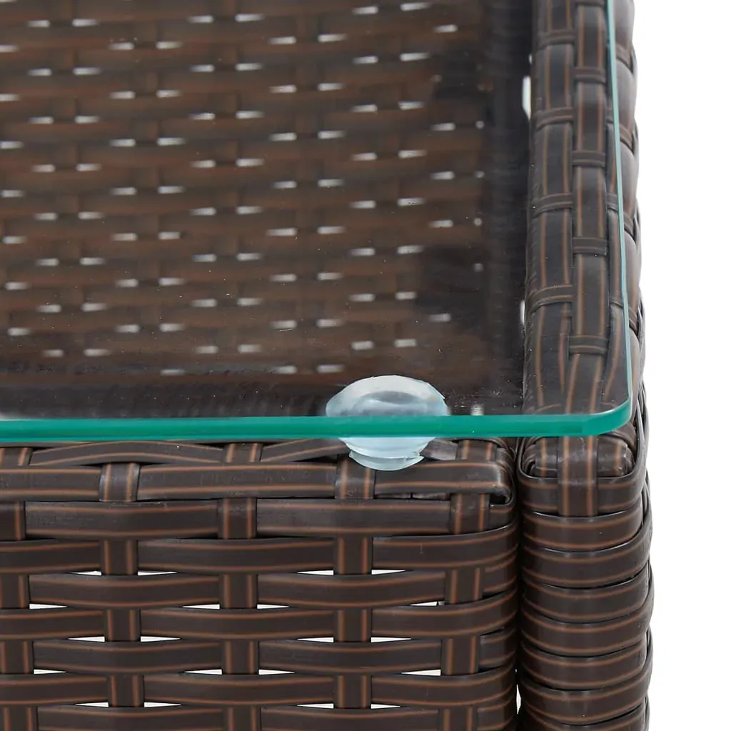 2 Piece Garden Lounge Set with Cushion Poly Rattan Price