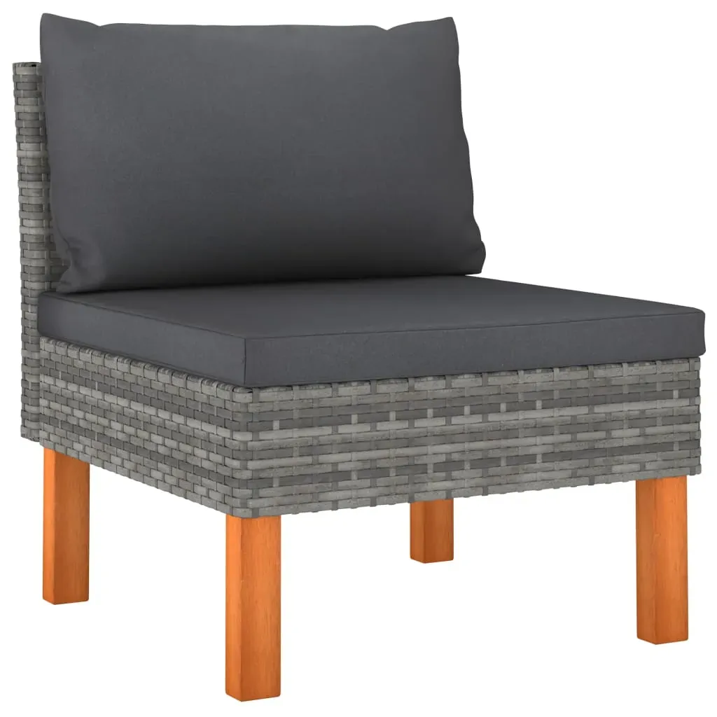Garden Sofa with Cushions Poly Rattan Price