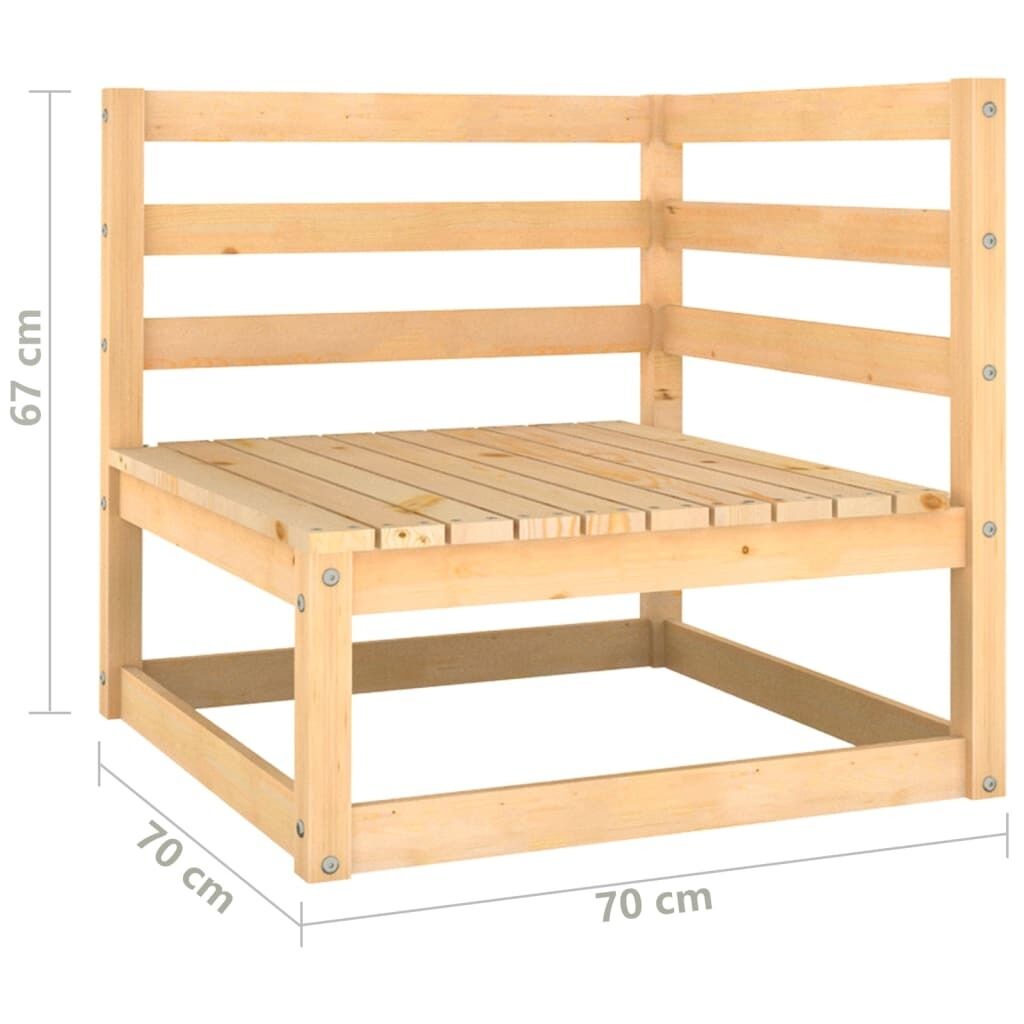 12 Piece Garden Lounge Set Solid Pinewood Price