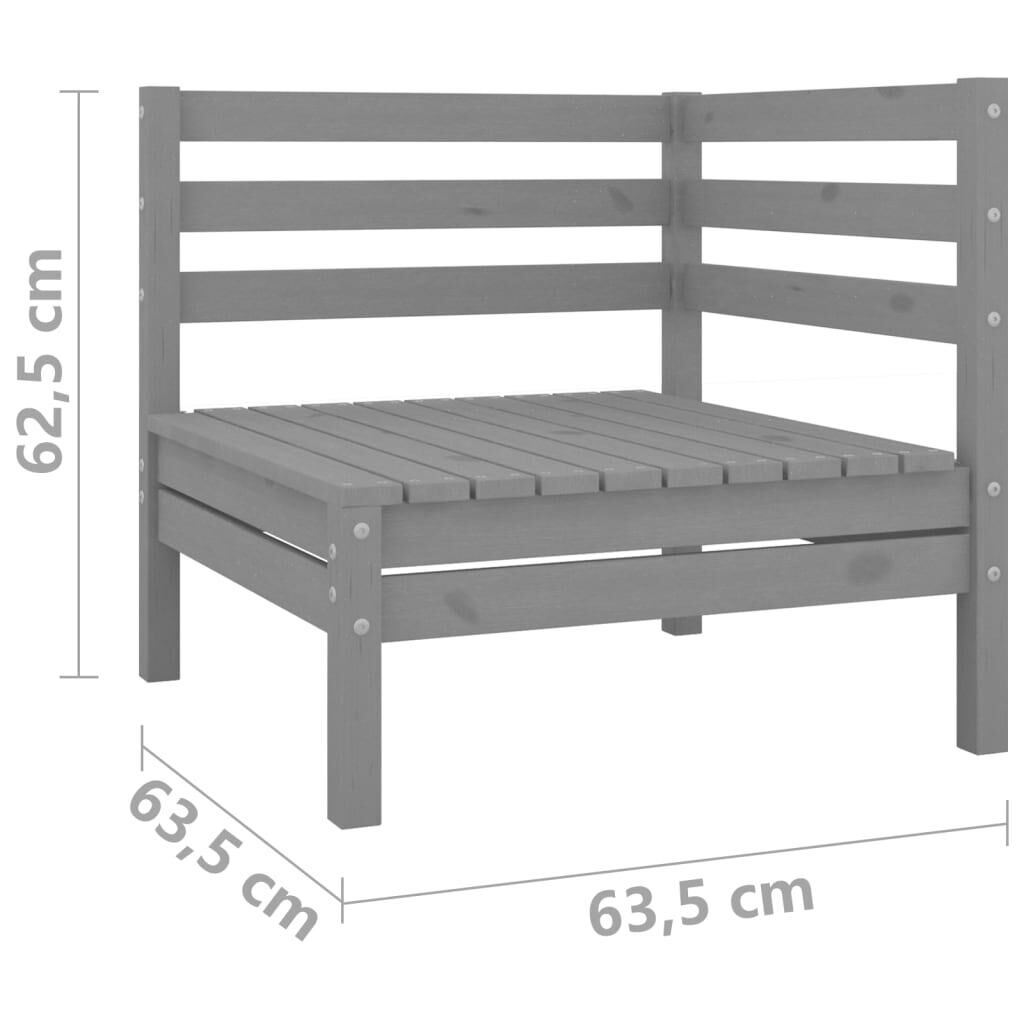 10 Piece Garden Lounge Set Solid Pinewood Price