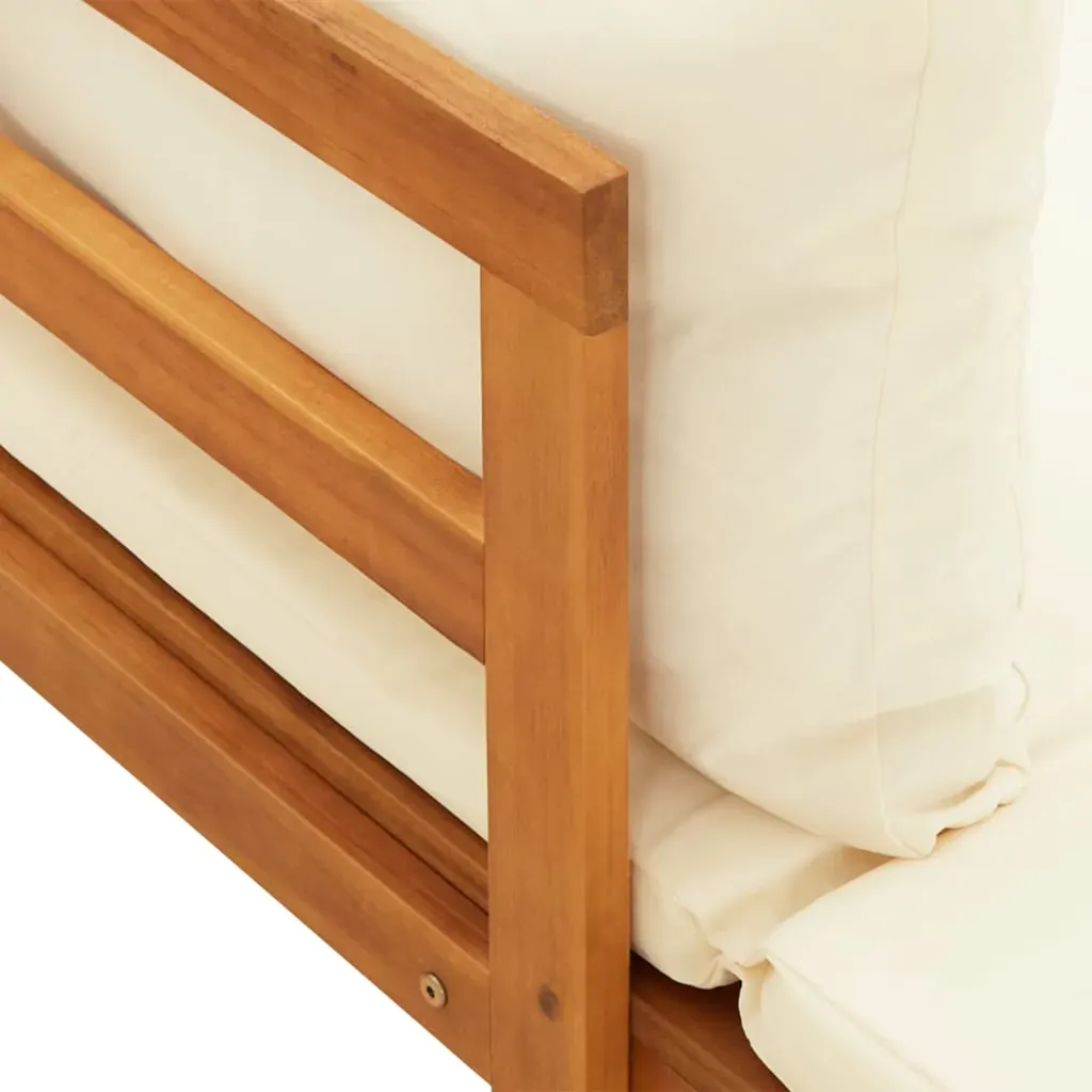 Sun Loungers with Cushions 2 pcs Acacia Wood Price