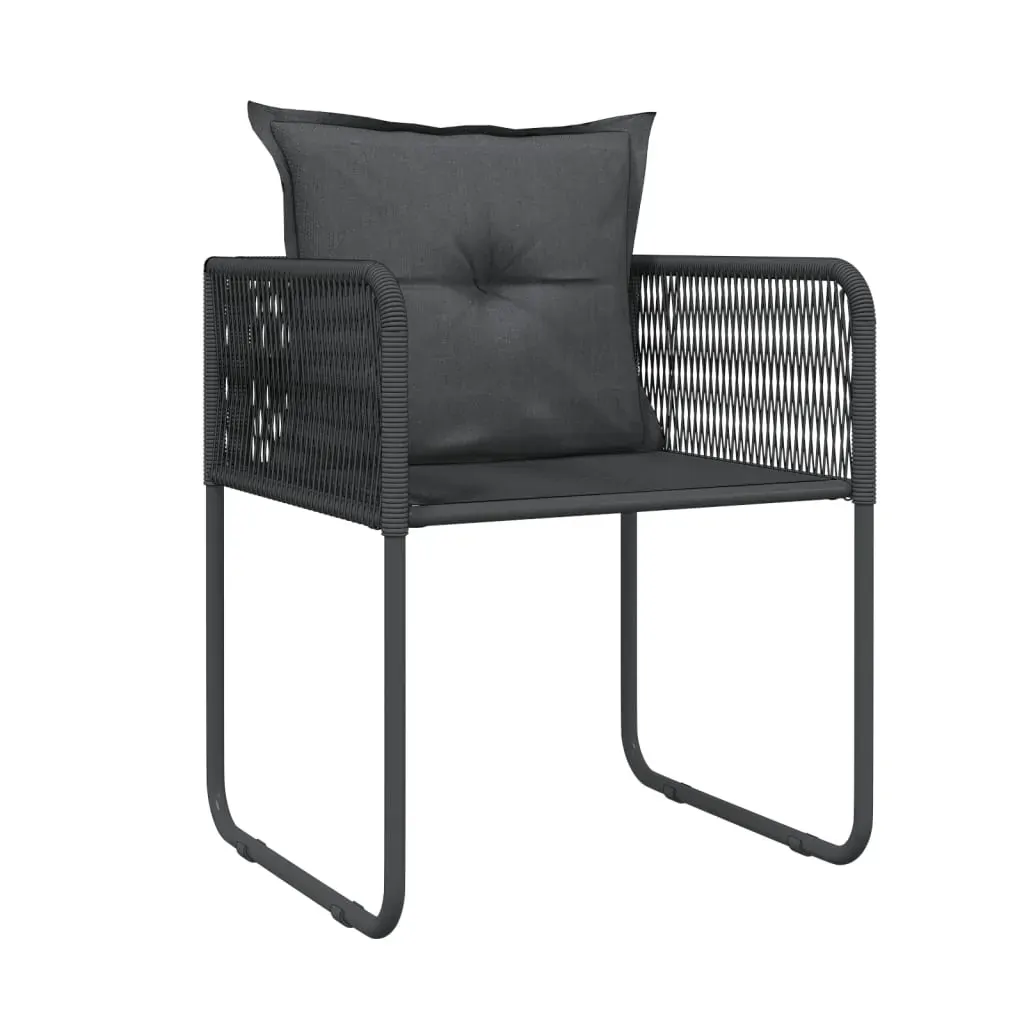 Garden Dining Set Black Price