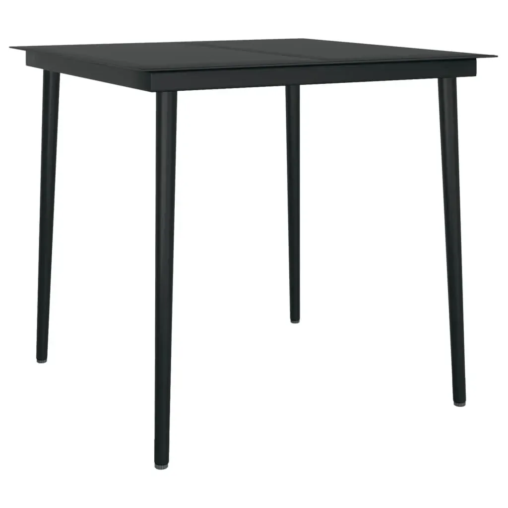 Garden Dining Set Black Price