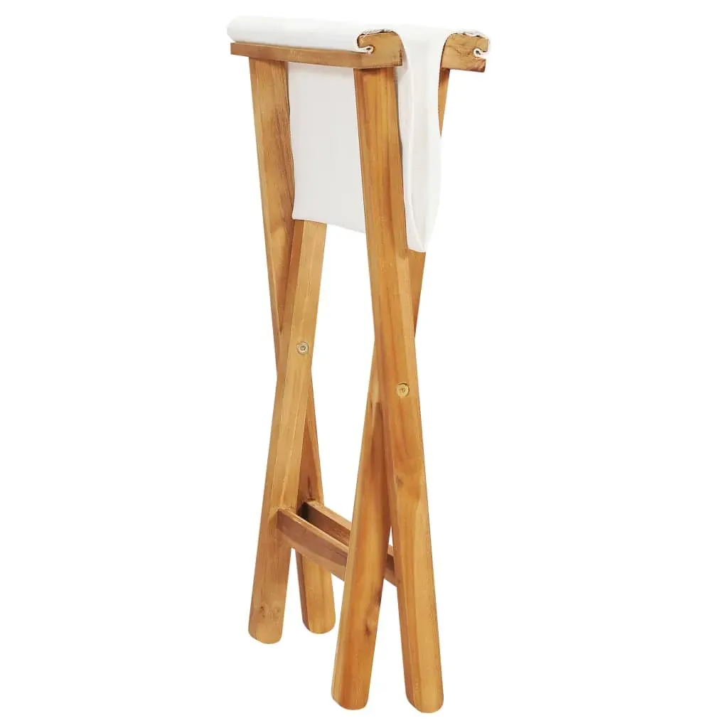 Folding Chairs 2 pcs Solid Teak Wood and Fabric Price