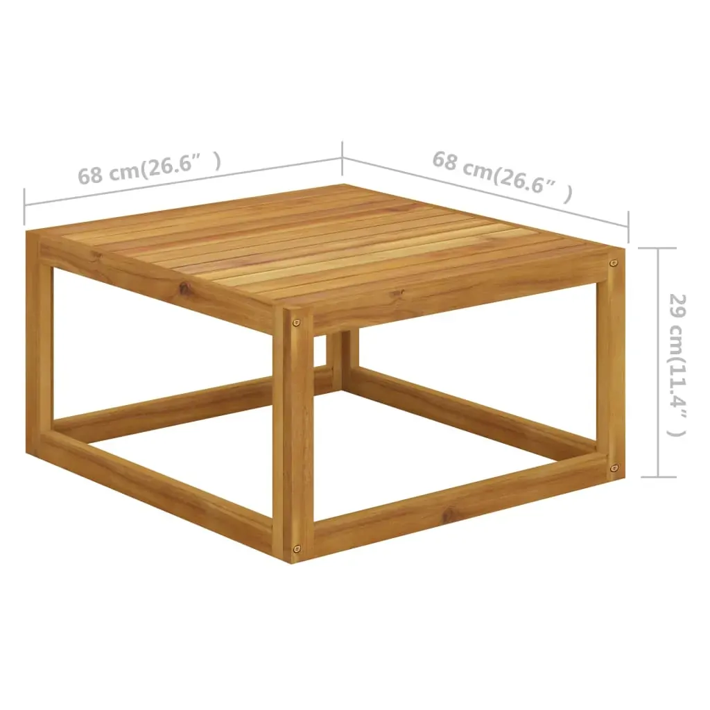 Footrest with Cushion Solid Acacia Wood Price