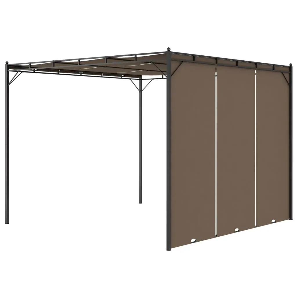 Garden Gazebo with Side Curtain Taupe Price