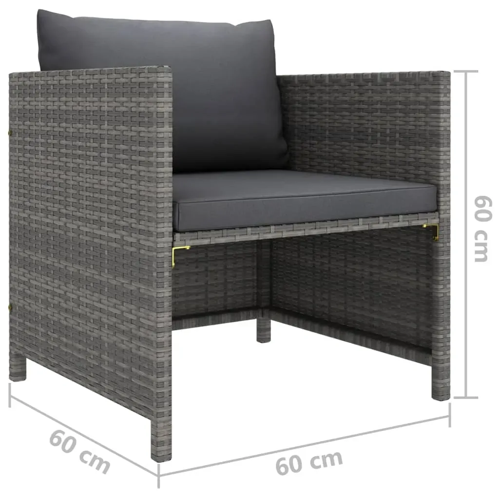 Garden Sofa with Cushions Poly Rattan Price
