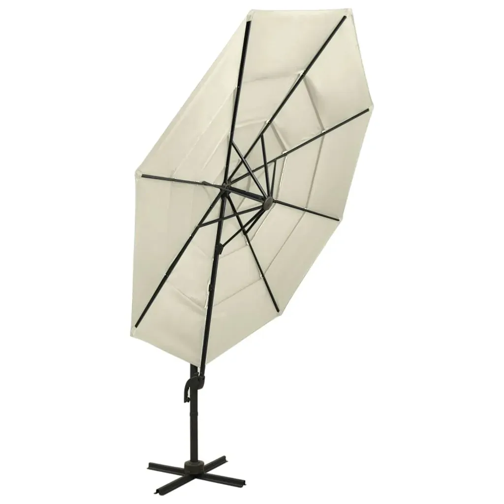 4-Tier Parasol with Aluminium Pole 3x3 m Price