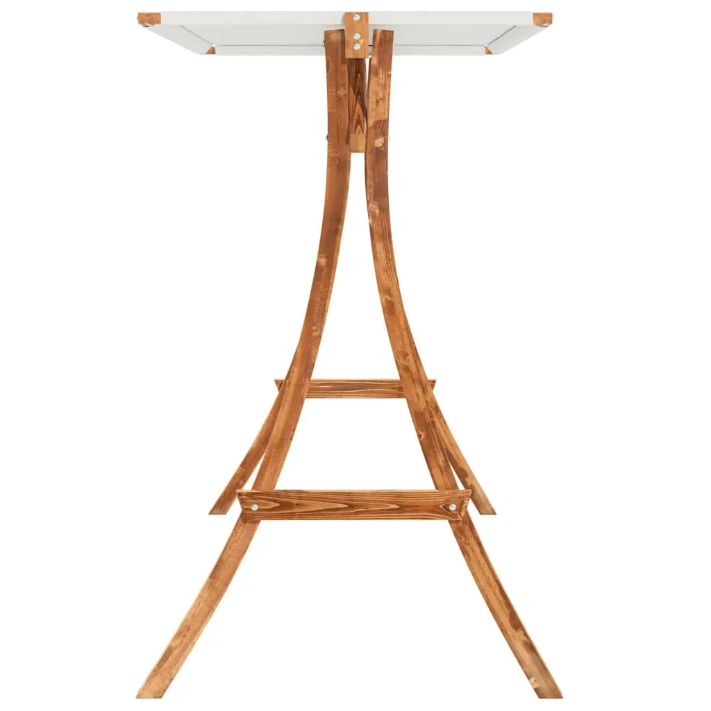 Swing Frame with Roof Solid Bent Wood with Teak Finish Price