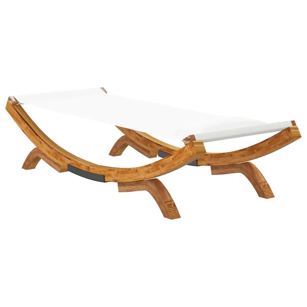 Outdoor Lounge Bed 100x188.5x44 cm Solid Bent Wood Price