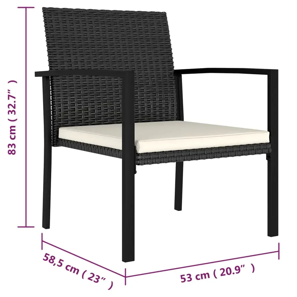 Garden Dining Chairs Poly Rattan Price