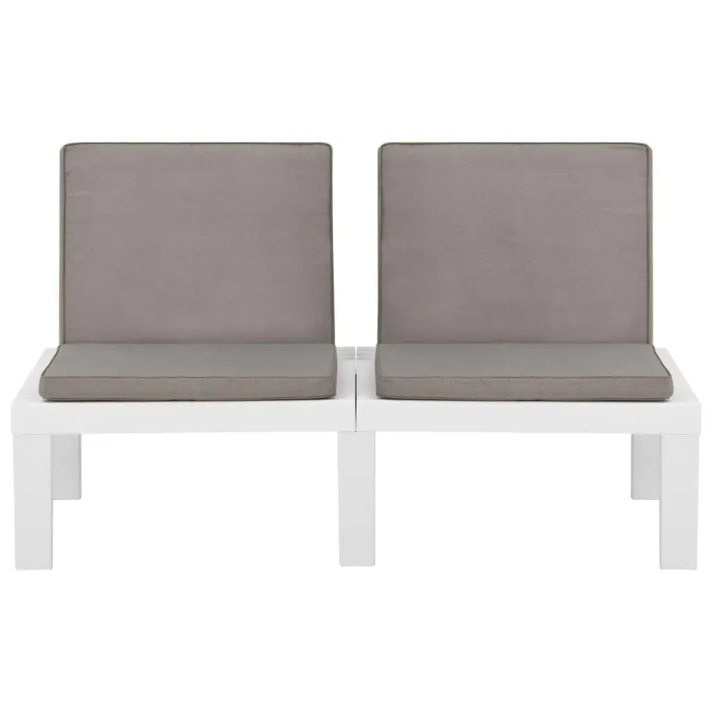 Garden Lounge Bench with Cushion Plastic Price