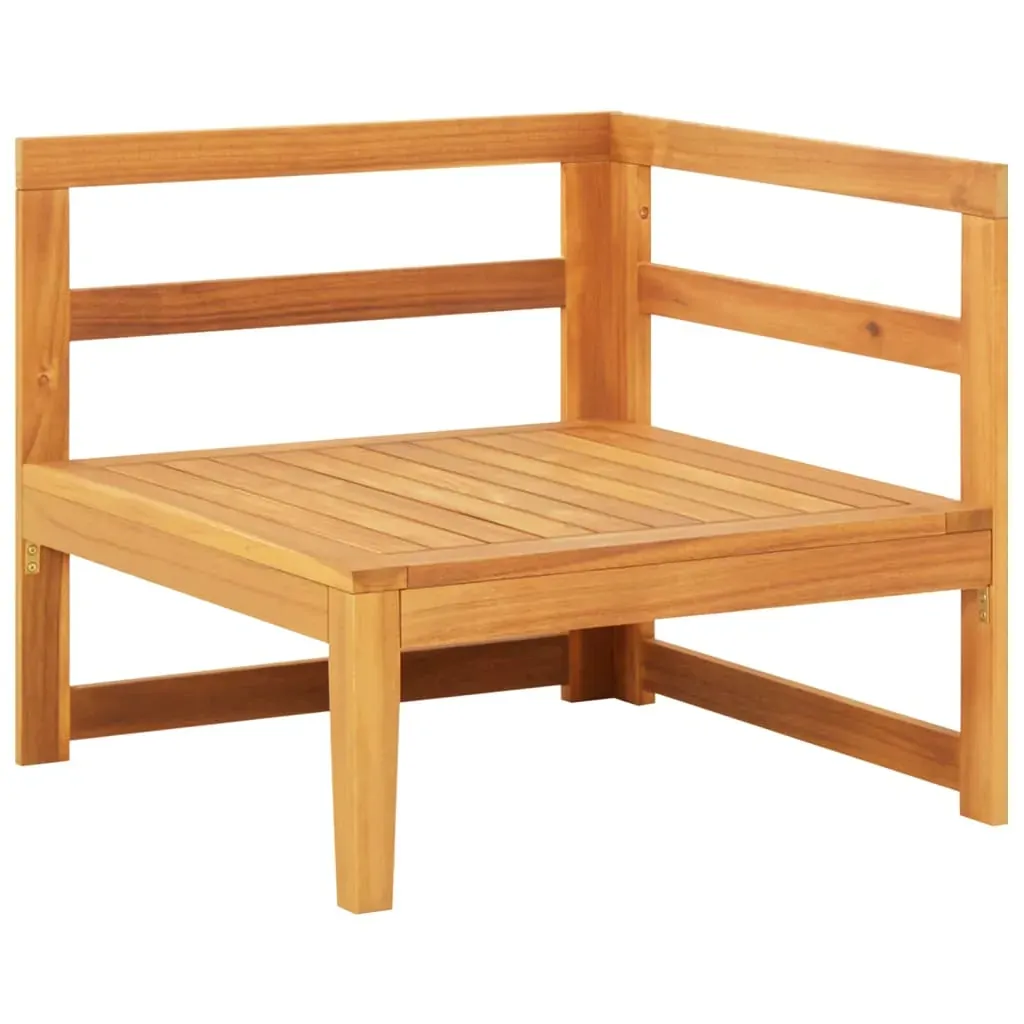 Corner Sofa with Cushions Solid Acacia Wood Price