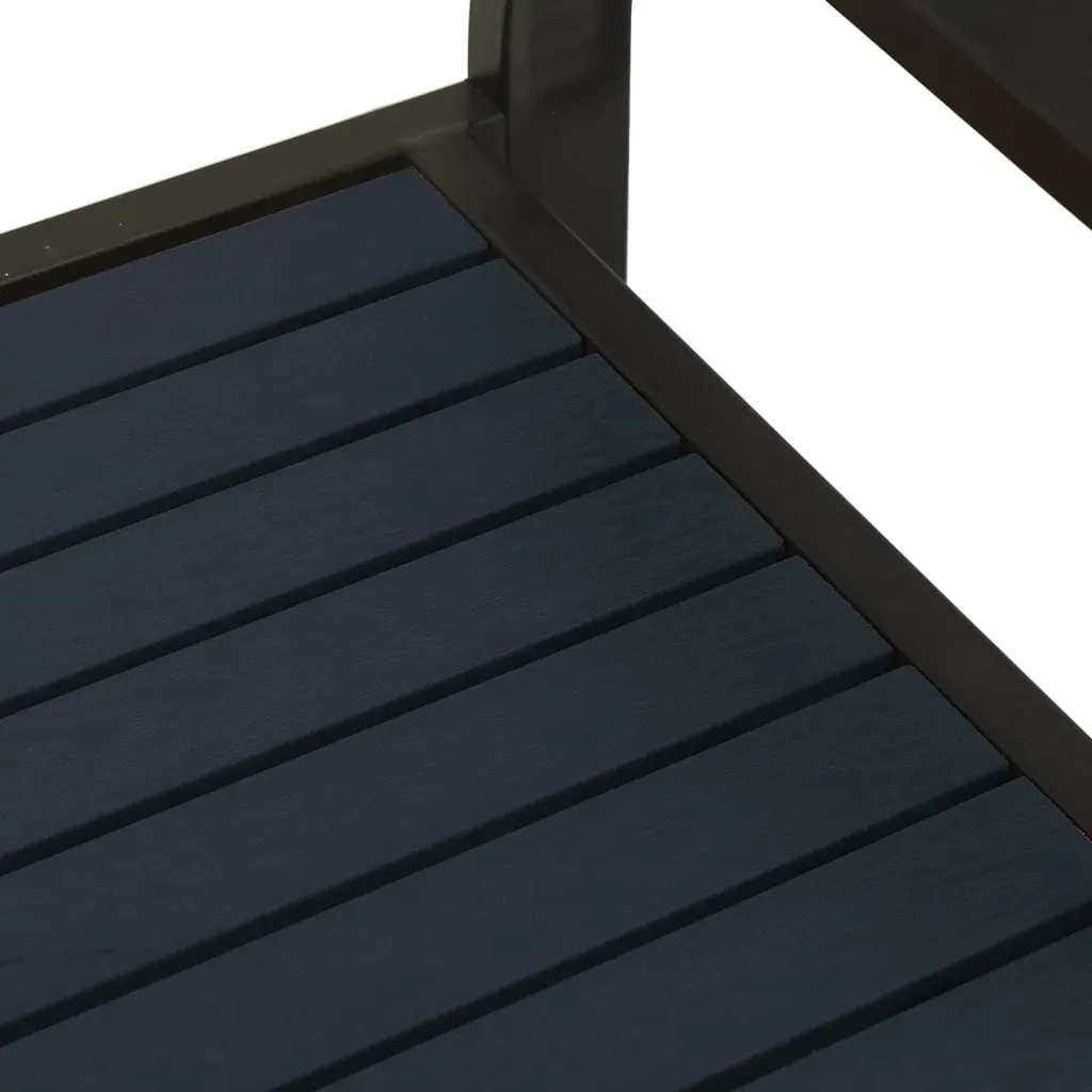 Garden Bench 124.5 cm Steel and WPC Price