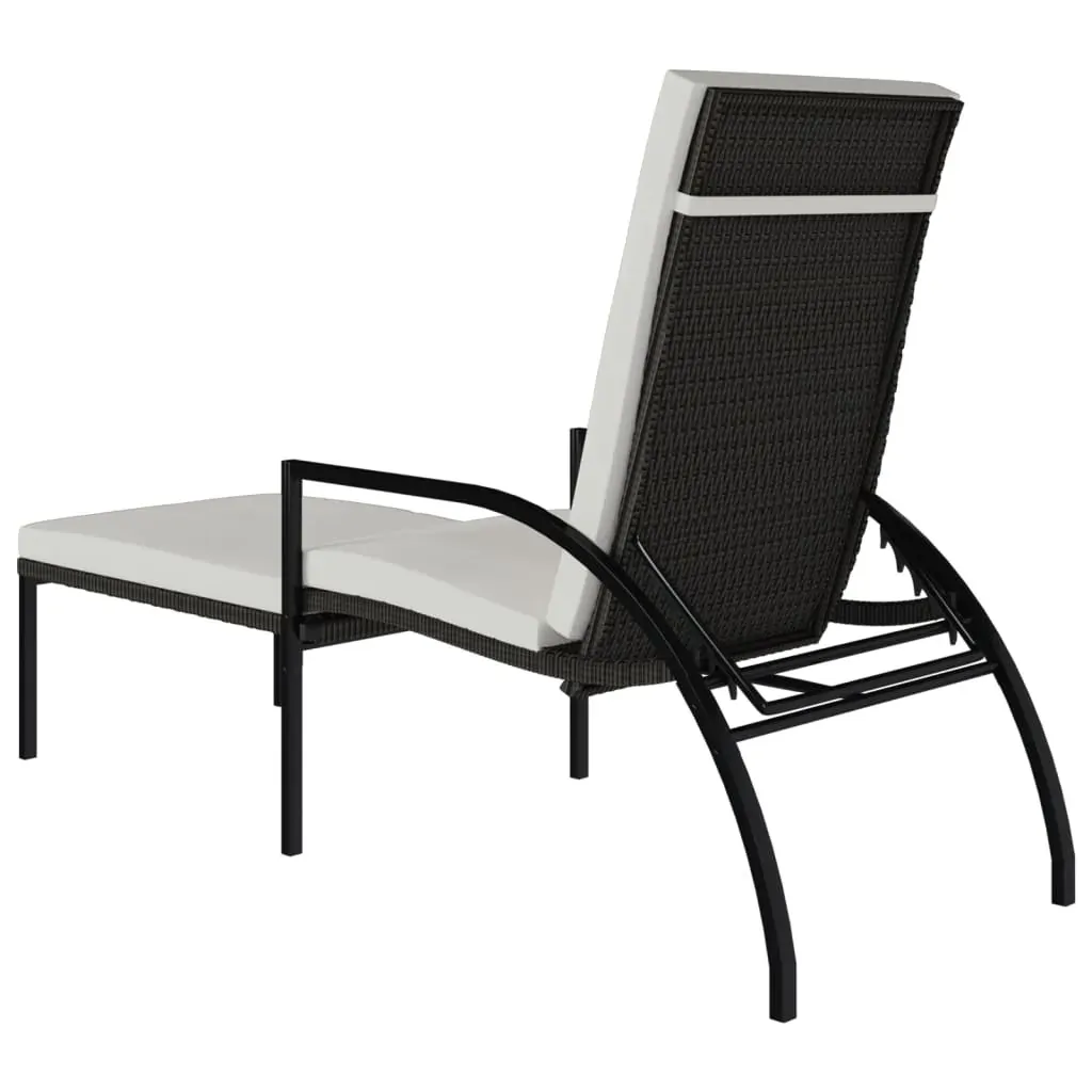 Sun Loungers 2 pcs with Footrest PE Rattan Price