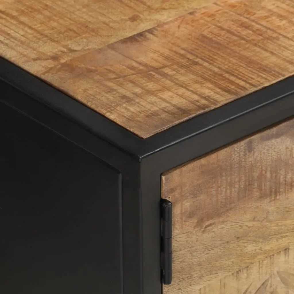Harpenden TV Cabinet with Carved Door Rough Mango Wood Price