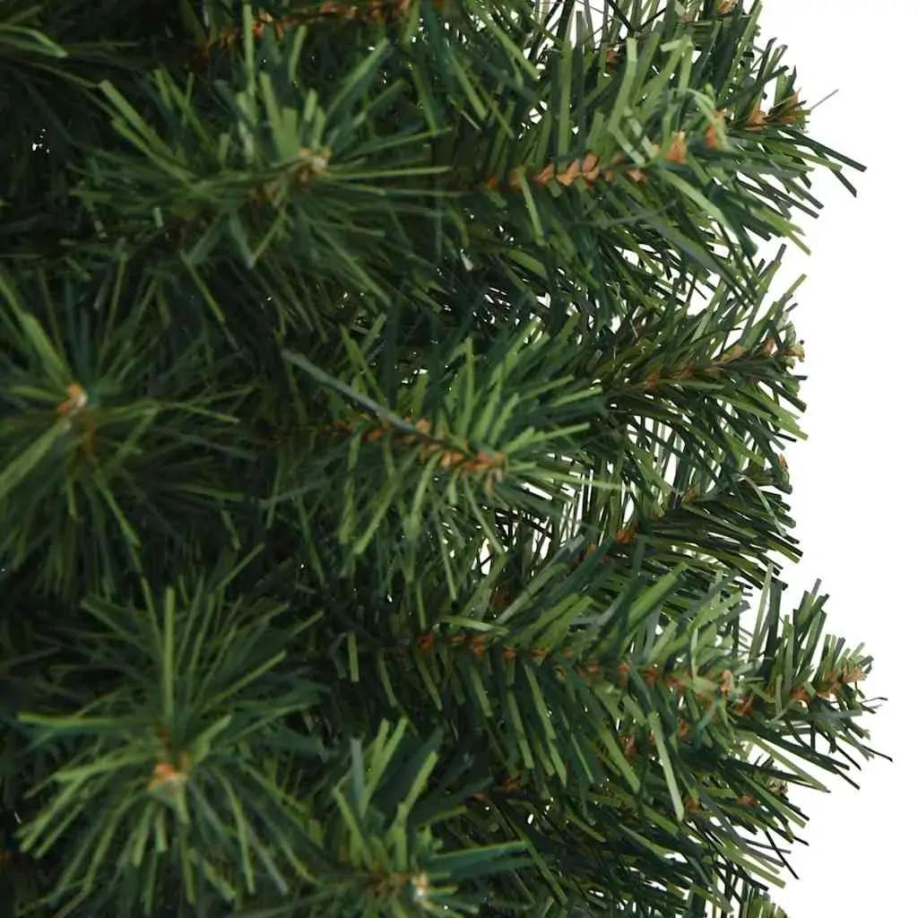 Slim Artificial Christmas Tree with Stand Green PVC Price