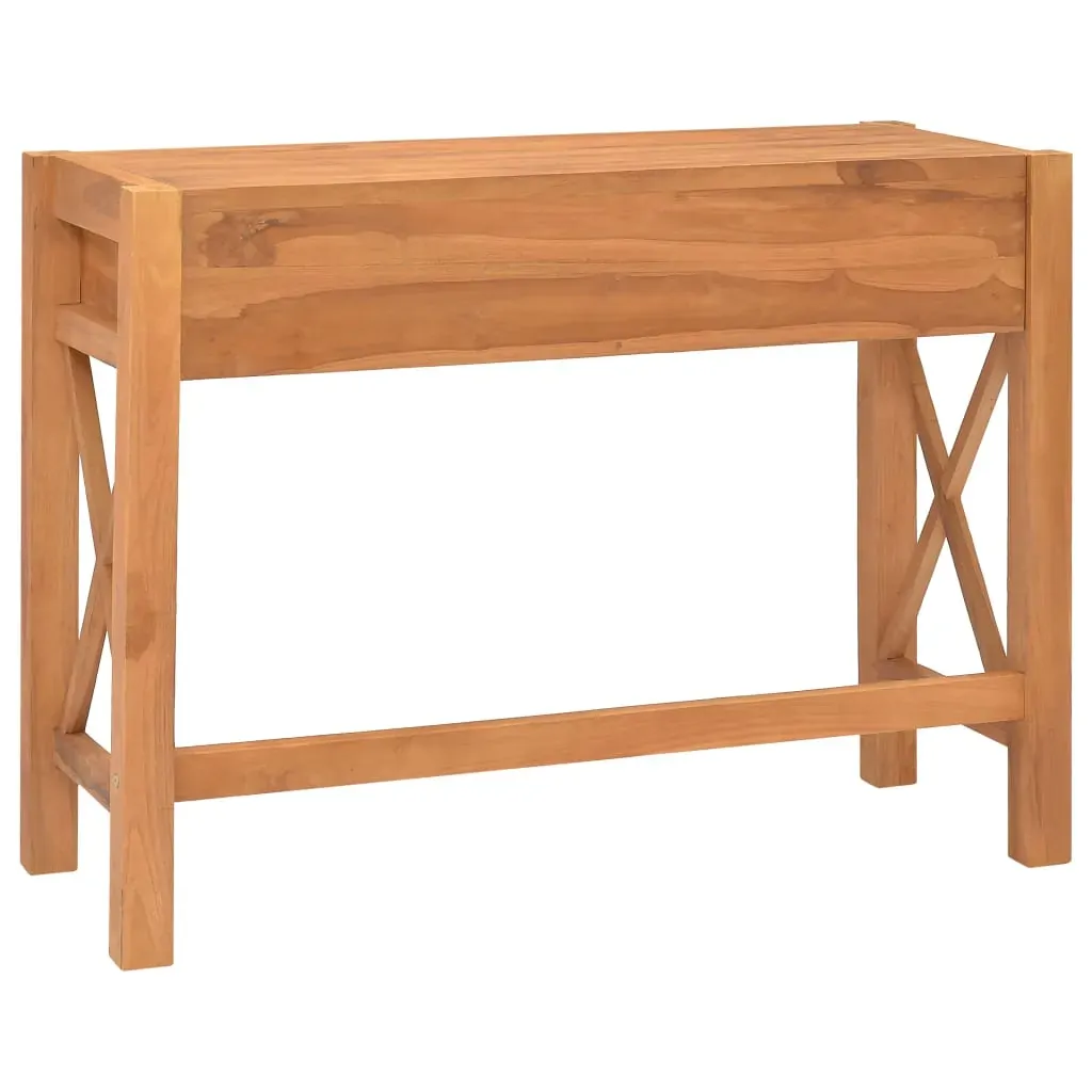 Desk with 2 Drawers Recycled Teak Wood Price