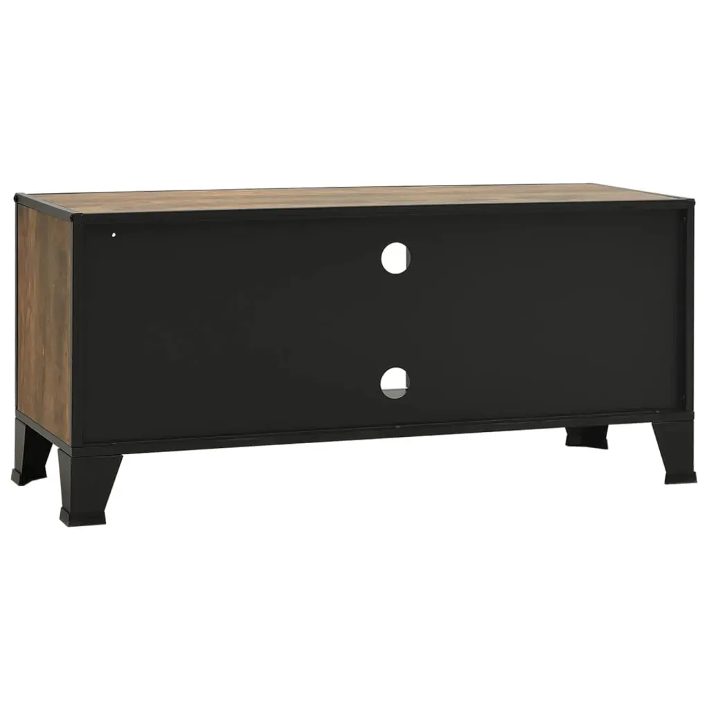 Pontefract TV Cabinet Rustic 105x36x47 cm Metal and MDF Price