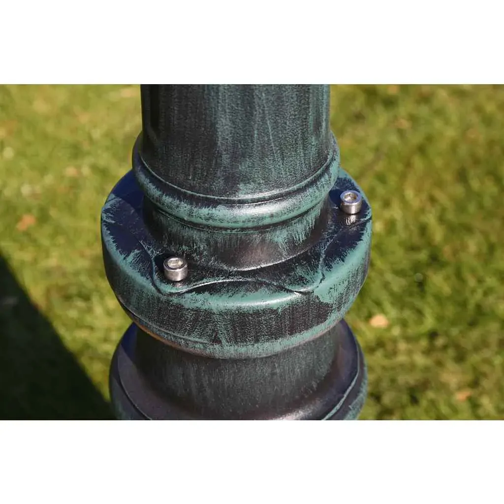 Garden Light Post arms 230 cm Dark Green/Black Aluminium Price