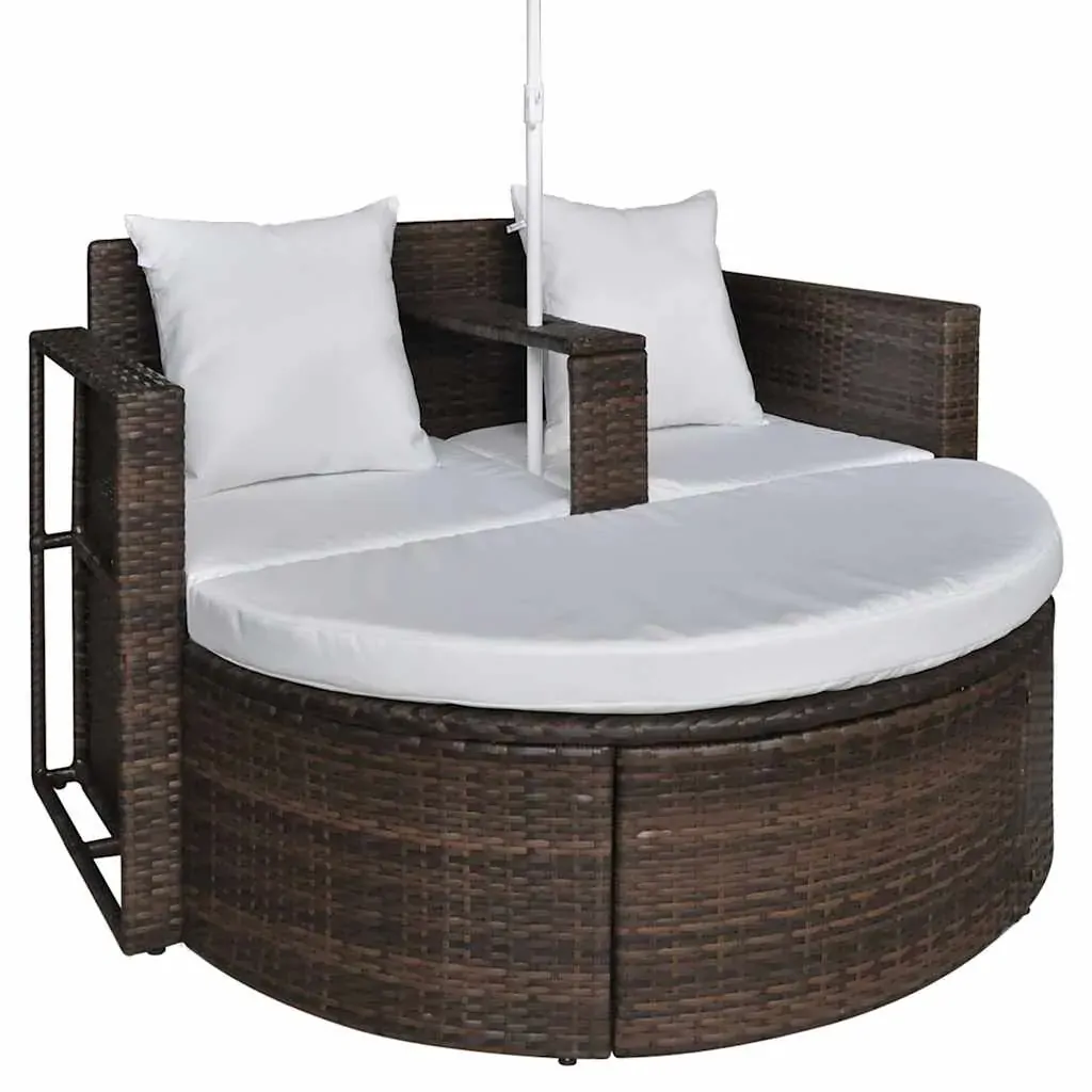 Garden Bed with Parasol Poly Rattan Price
